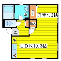 北１３条東駅 徒歩7分 3階の物件間取画像